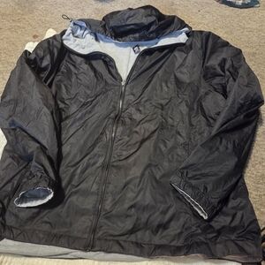 Men's Classic Black Windbreaker Jacket